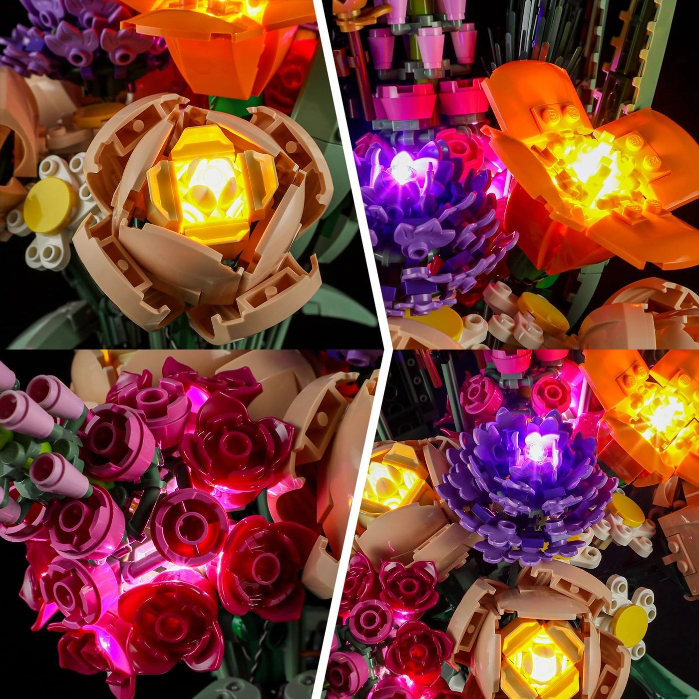 Led Light Kit (10280 Flower Bouquet) - Compatible with Icons Building Set
