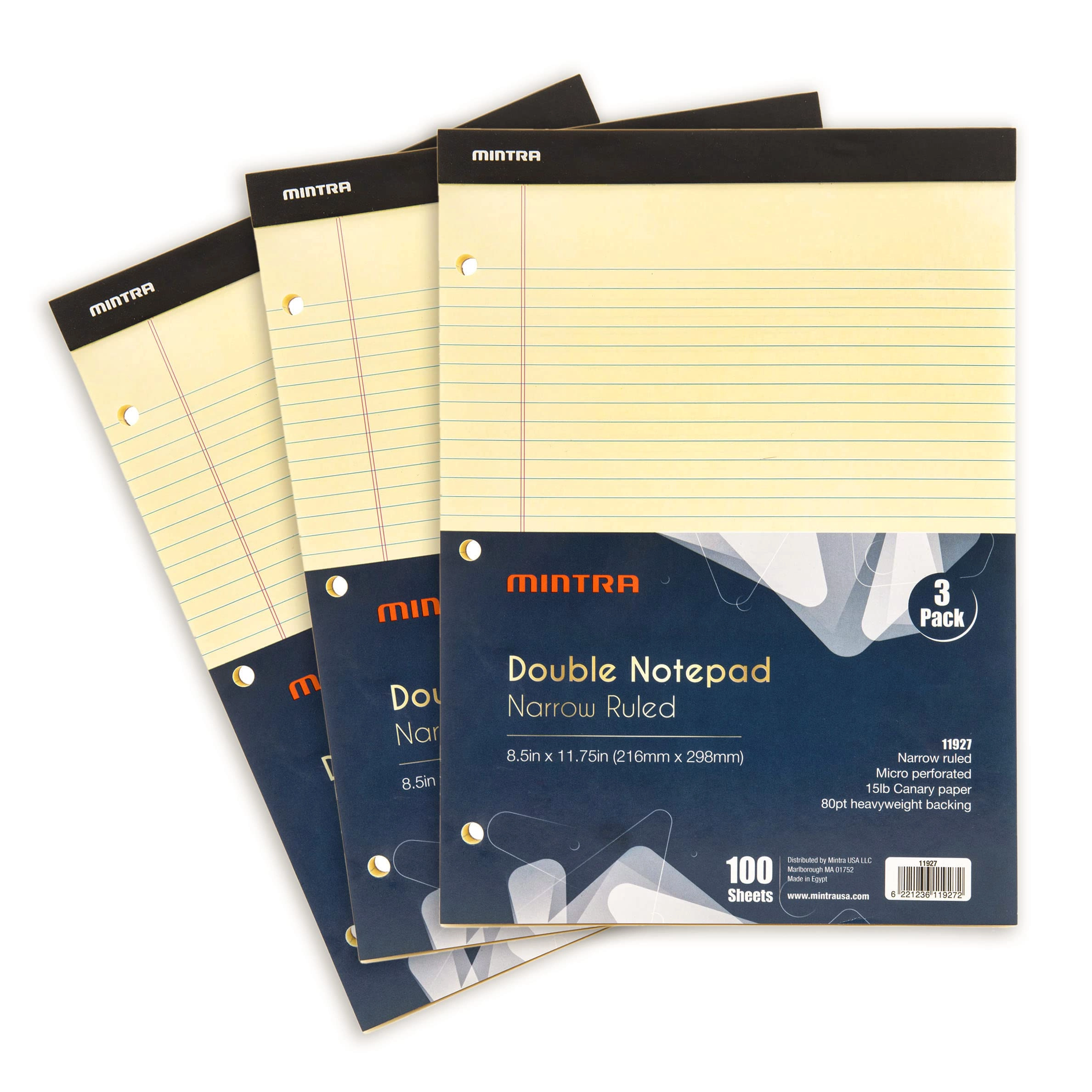 Canary Legal Pads 8.5"x11" Softcover - Lined 50 Pages
