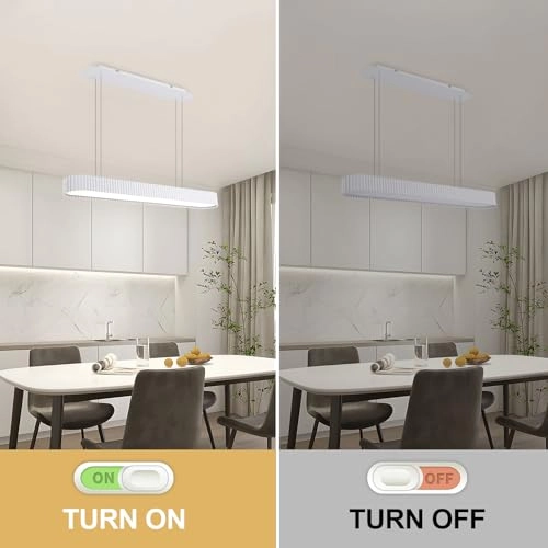 Round LED Chandelier - 3000K–6000K Dimmable