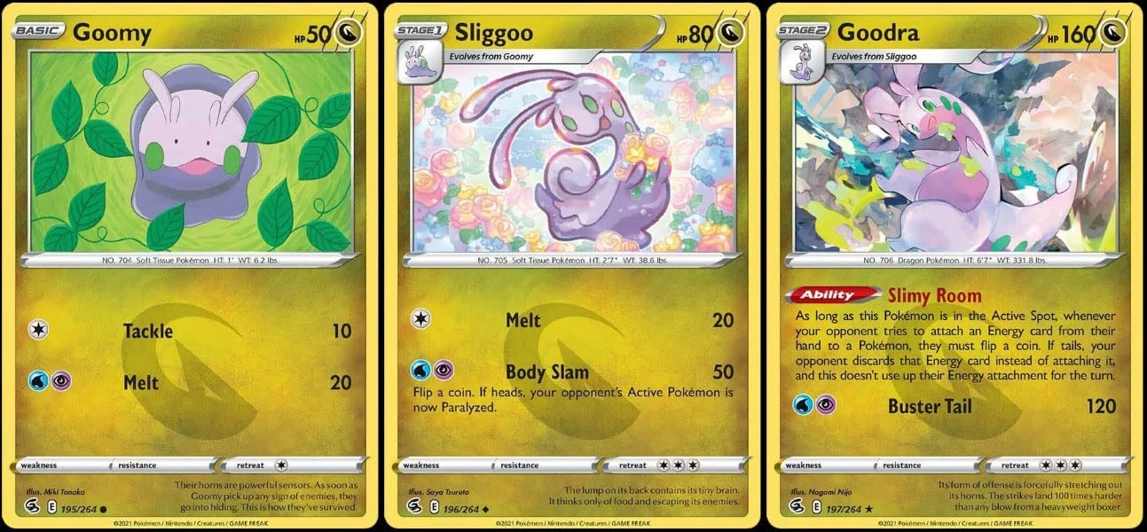 Pokémon Goodra 197/264 - Fusion Strike - Evolution - 3pcs
