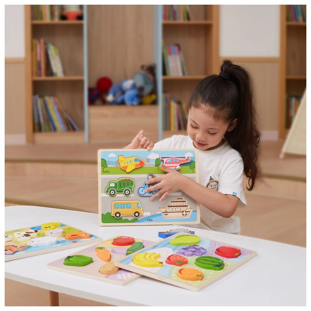 Modes Of Transport Block Puzzle - Suitable for 18 months and above 7 pieces