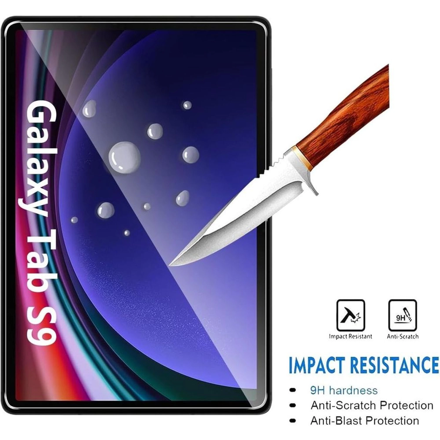 Anti-Scratch Tempered Glass Screen Protector for Galaxy S8/S9/S7FE
