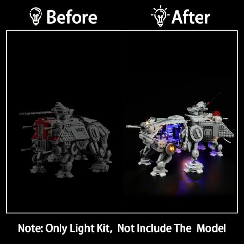 Lighting Kit for LEGO AT-TE Walker 75337 - ABS