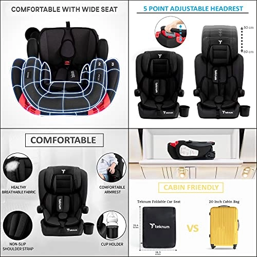 Pack And Go Foldable Car Seat - Group 1/2/3 (9-36Kg)
