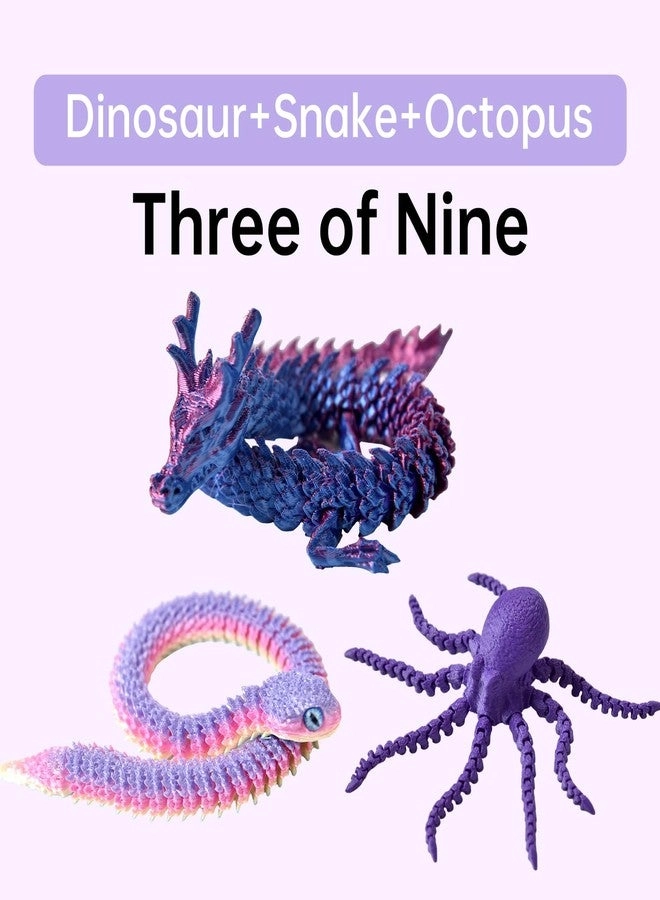 Dragon Figure - 9PCS 3D Printed Bundle