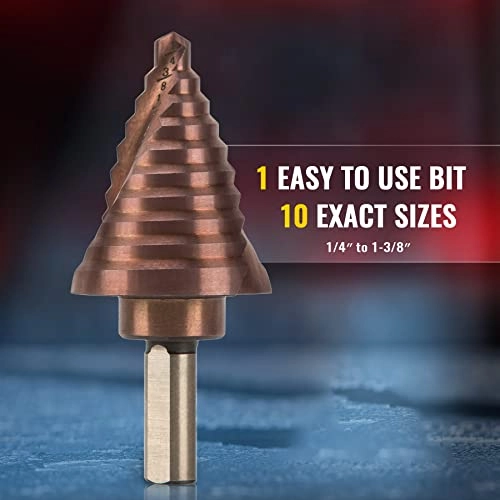 M35 Step Bit - 5 piece(s) 6.35 Millimeters