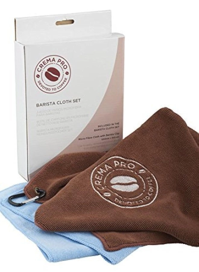 CREMA PRO Barista Micro Cloth - 4 Pack 30 x 30 cm Black Grey