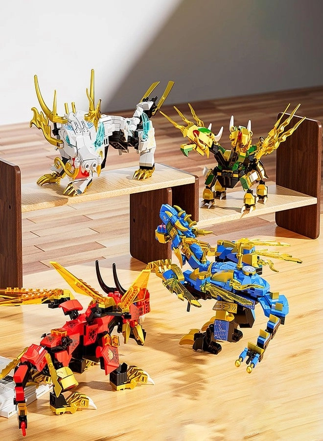 Transformer Toys - 2 in 1 Transforming Ninja Mech Dragon Warrior (1222 Pieces)