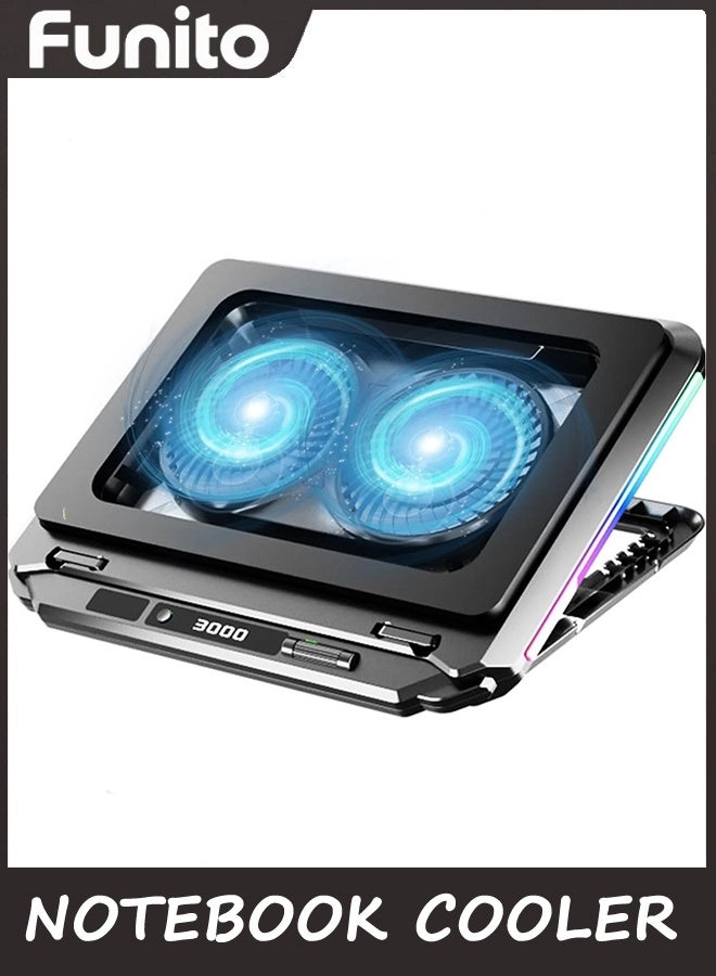 Gaming Laptop Cooling Pad - dual 14" to 17.3"