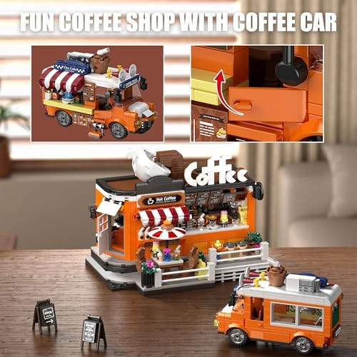 City Coffee House Building Set - 1185 pcs
