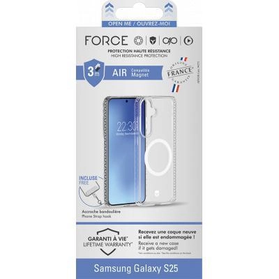 Magnet Reinforced Case AIR Frost 3m for Samsung Galaxy S25 - 3m Air Cushion Reinforced Magnetic