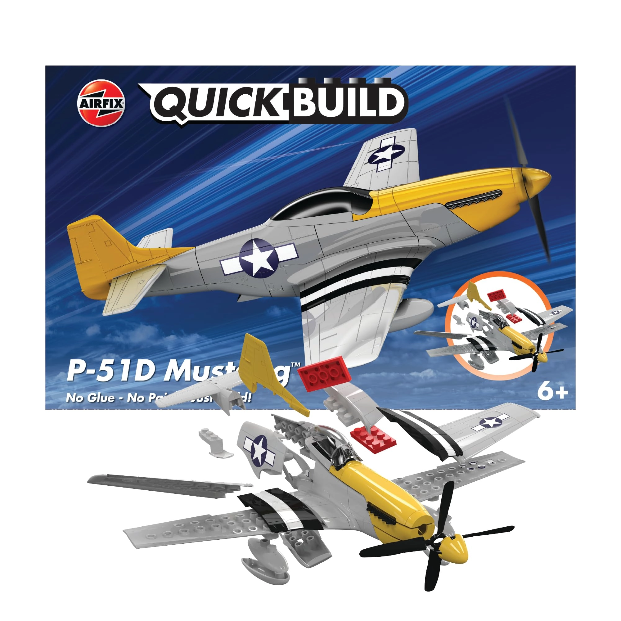 Hornby Hobbies P-51D Mustang Model Kit (J6046) - Quickbuild