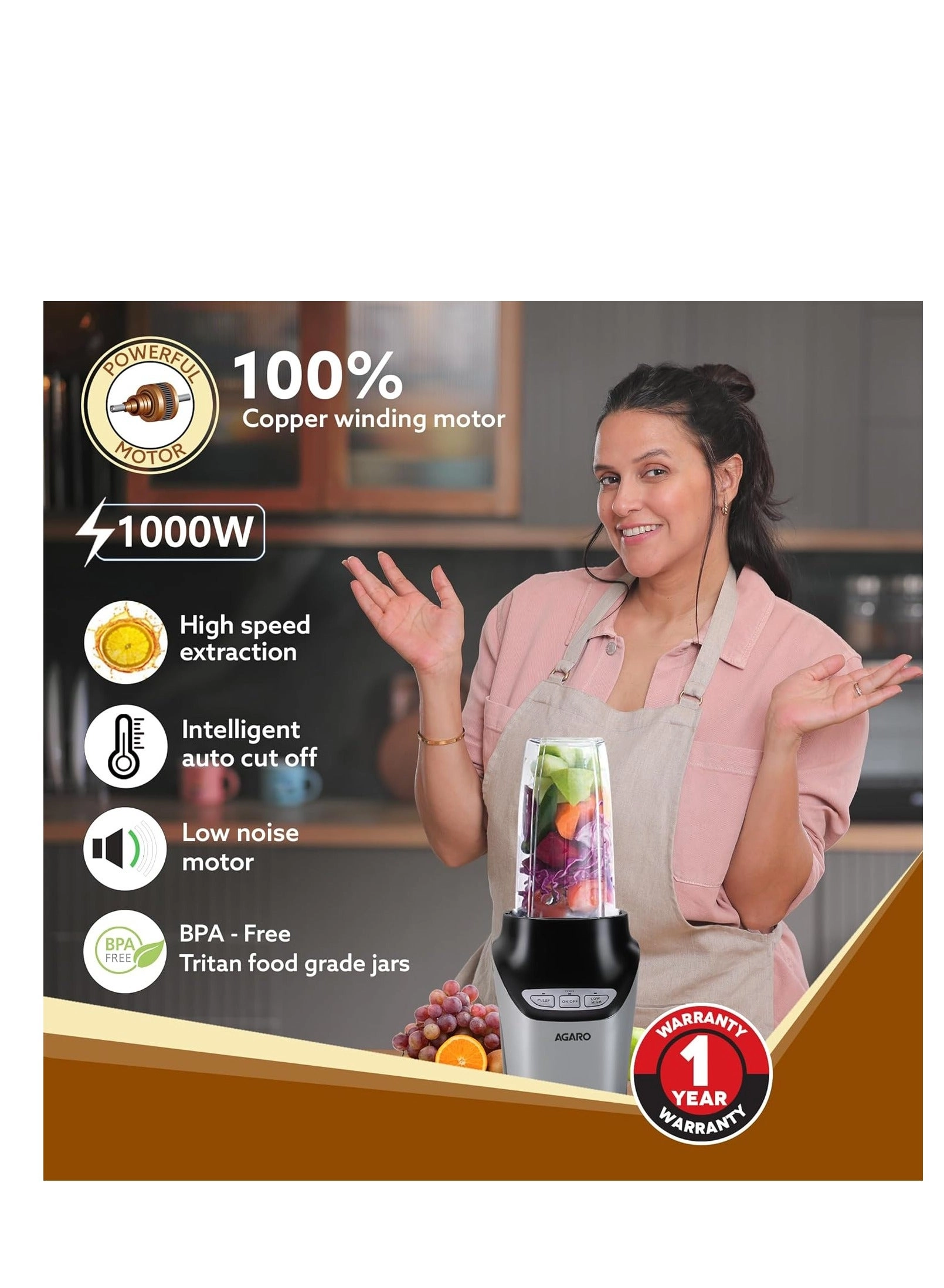 Nutri Blender - New improved blades, Smoothies & Nut Butters