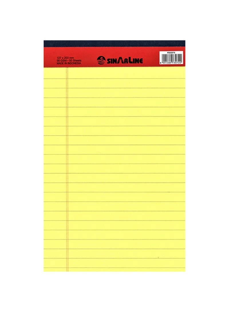 Hero Computer LLC A5 Ruled Writing Pad - 50 Pages