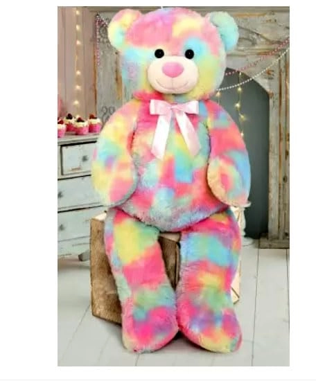 back banchers Teddy Bear - Rainbow 84inch