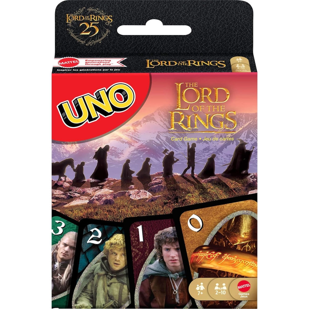 Mattel Uno The Lord Of The Rings - 7 years and up