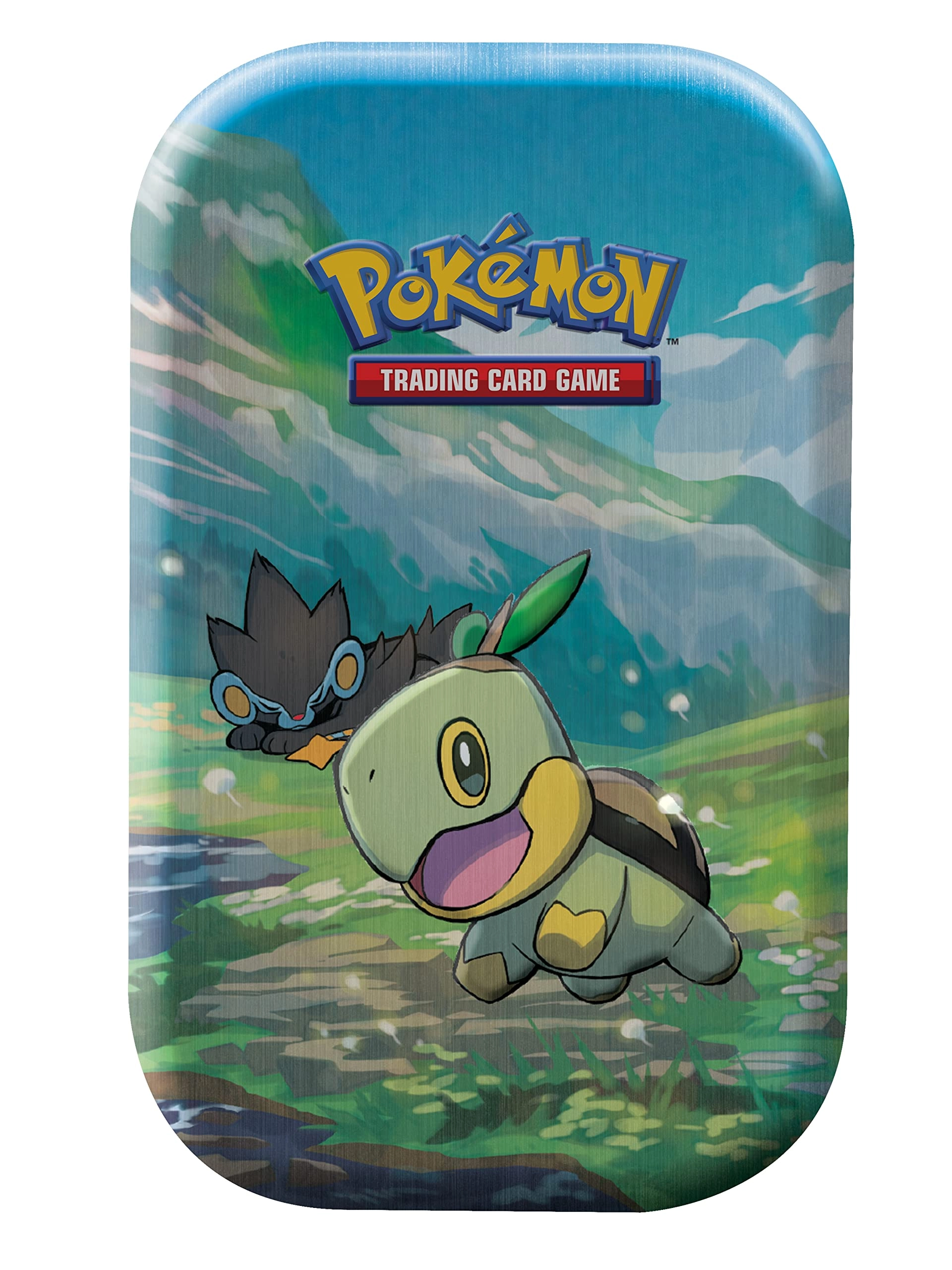 Pokémon Sinnoh Stars Mini Tin - Turtwig Luxray 2 Booster Packs 1 Art Card