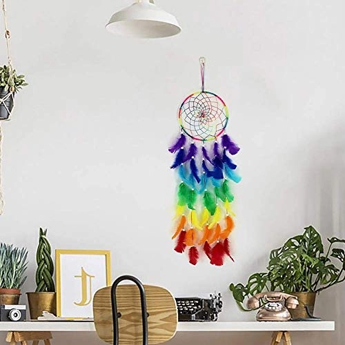 Dreamcatcher - Siderosphere, feathers, lines, wood beads.