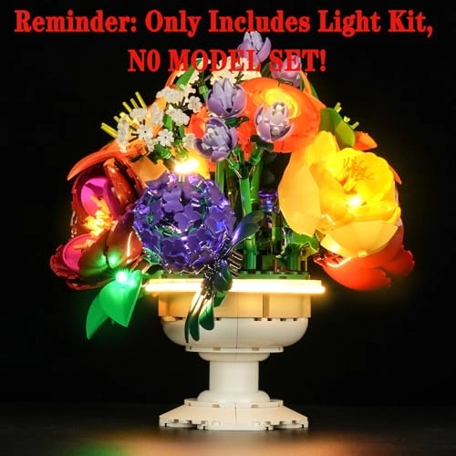 Light Set for LEGO 10345 Flower Arrangement Botanical Collection