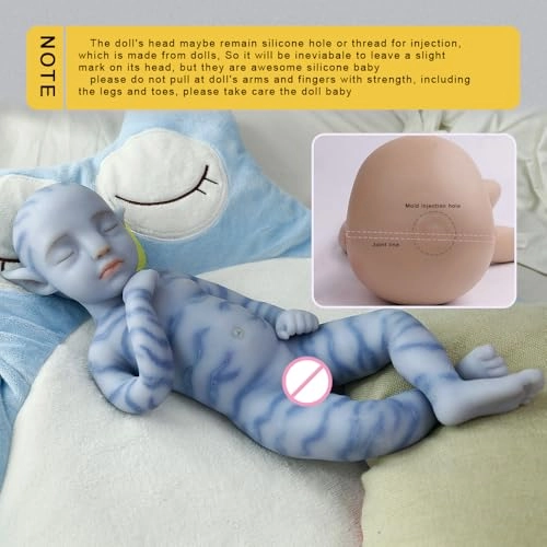 Reborn Baby Doll - 18.5 Inch Full Silicone Boy Ages 6+