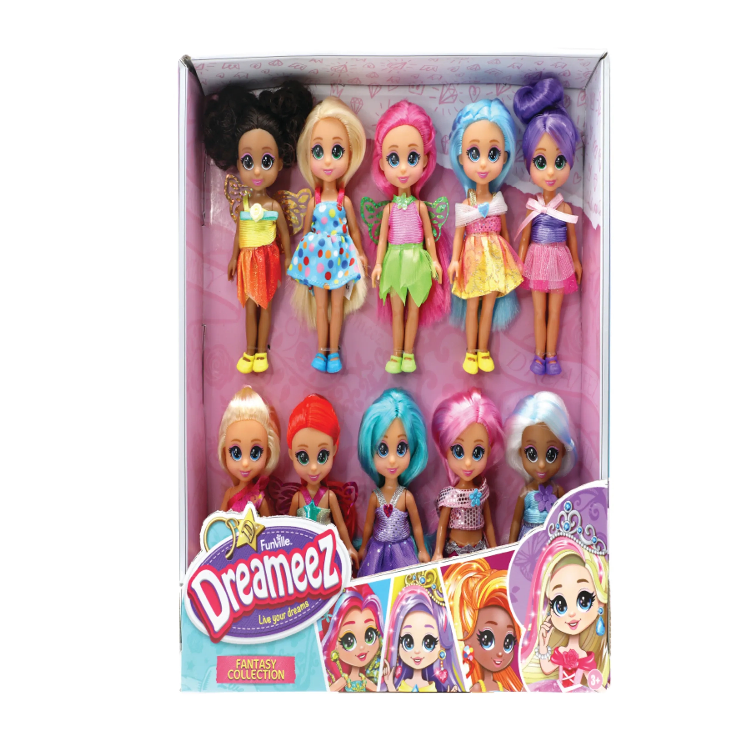 Dreameez - Fantasy Dolls 10 Pcs Ages 3+