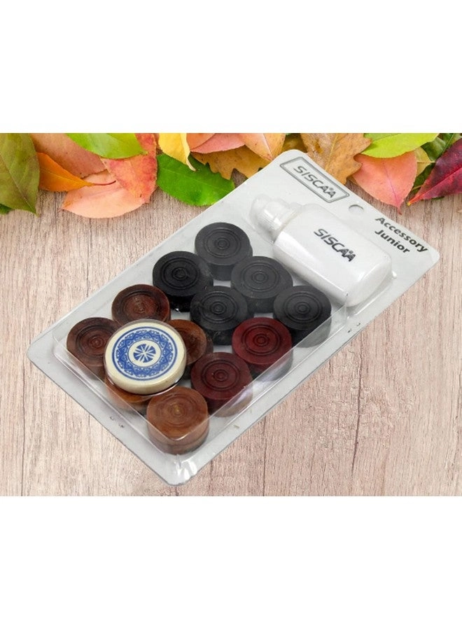 Carrom Board - Wooden 24 Carrom Coins Combo Pack