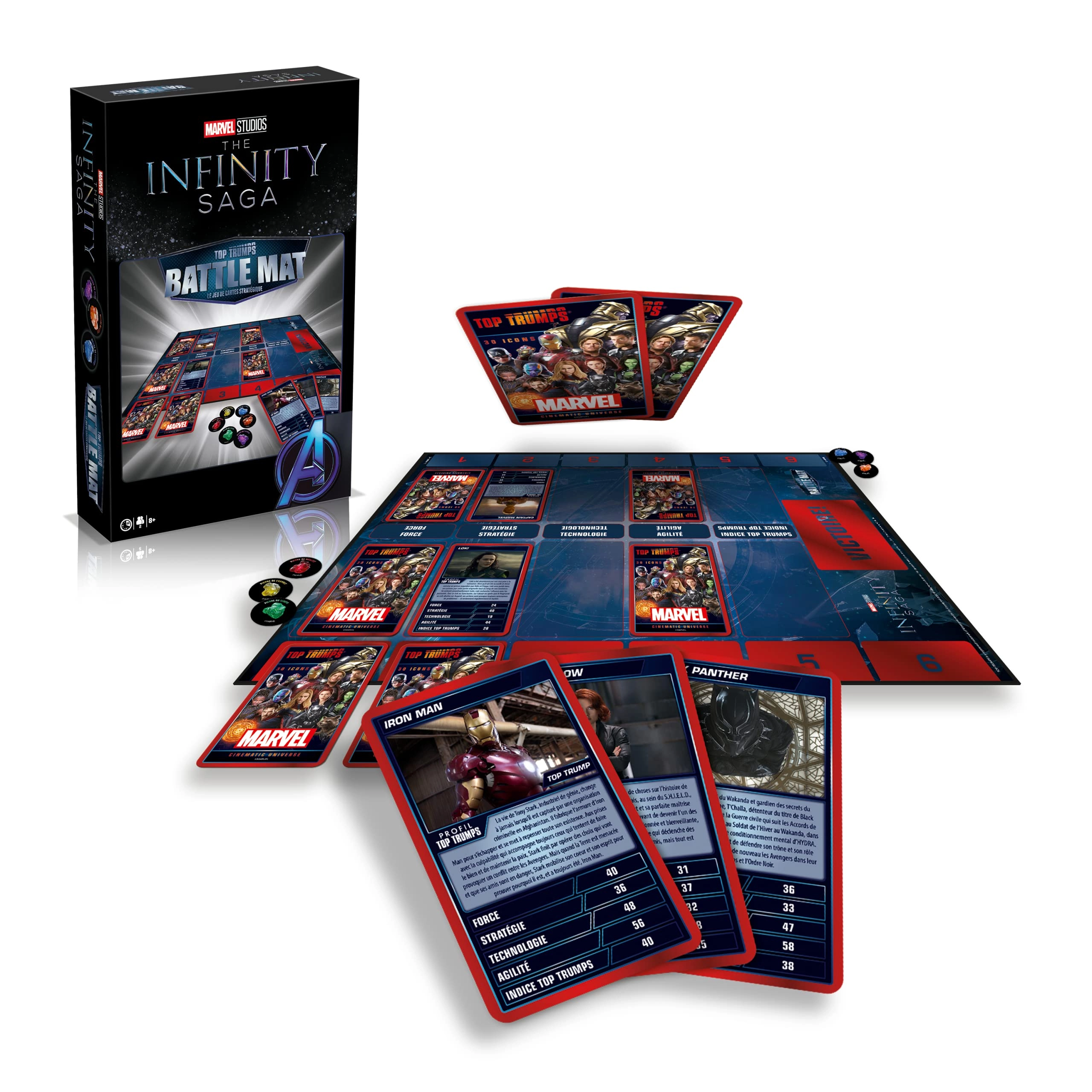 Winning Moves Top Trumps Battle Mat - Marvel Cinematic Universe (French)
