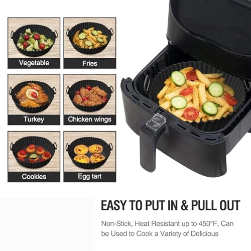 Air Fryer Silicone Liner - Silicone 2 Pack