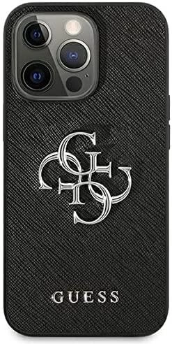 GUHCP13XPSASBBL PU Saffiano Leather Case for iPhone 13 Pro Max