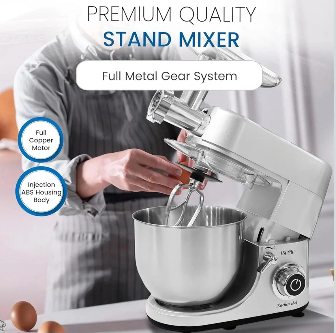 Stand Mixer - 7L 1500W