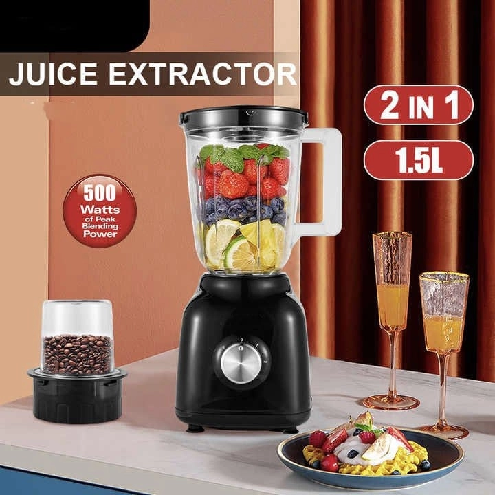 Digital Juicer Blender - 85mm Wide Chute 1.5L Juice Cup 2L Pulp Container