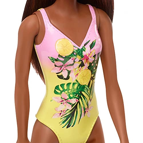 Fashion Doll - 12" Dark Hair & Skin + Beach Shack Playset - Over 18 Accessories