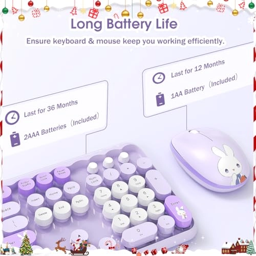 Ergonomic Wireless Rechargeable Bluetooth Keyboard - Wired/Wireless