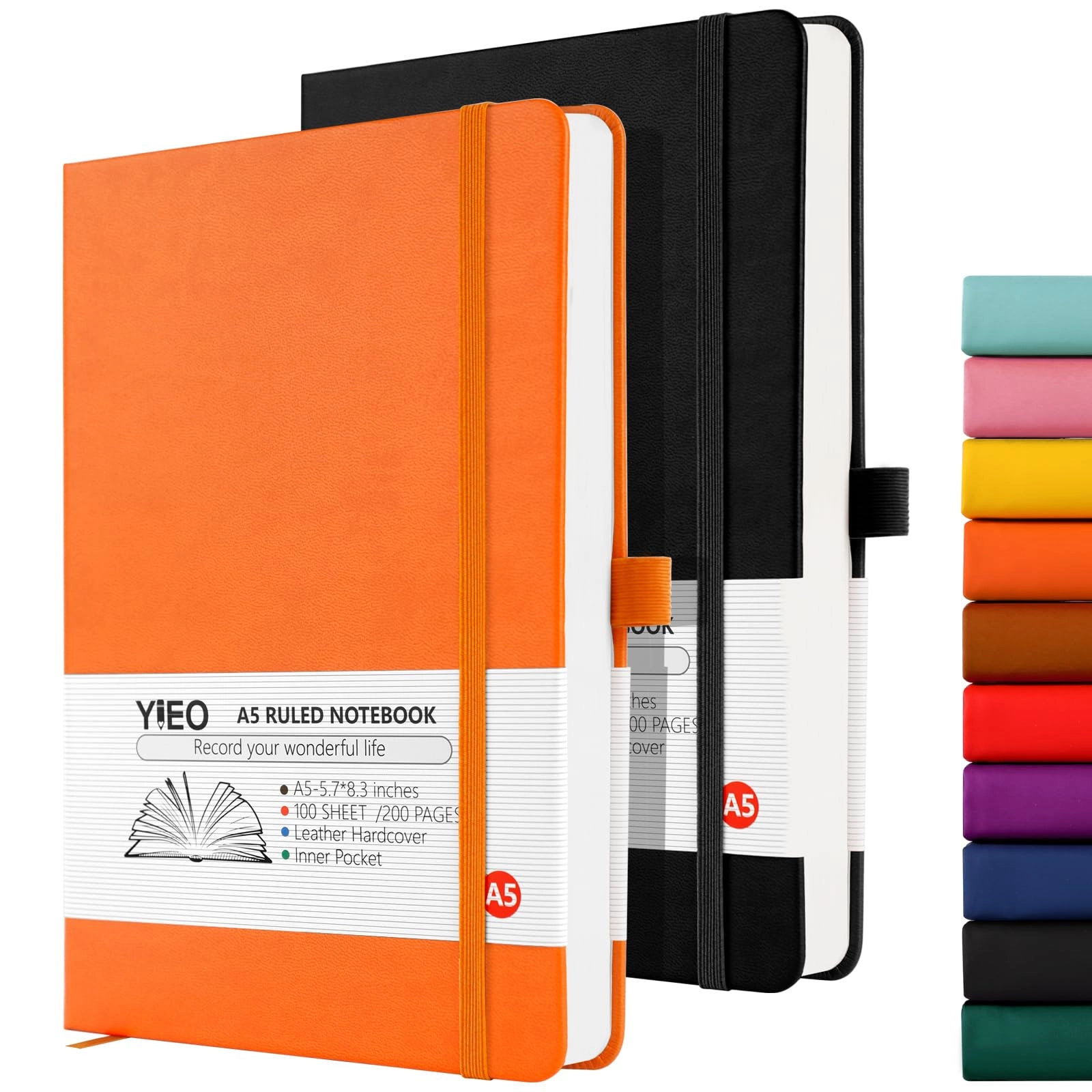 Notebook A5 Hardcover - Lined 198 Pages