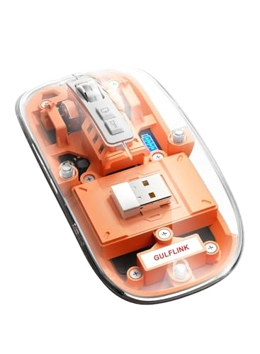 M133 Slim Transparent Dual Mode Wireless Bluetooth Mouse - Wireless