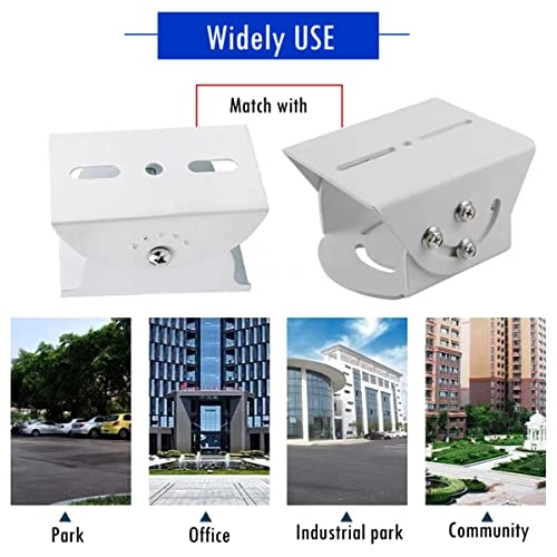 Universal Pole Mounting Bracket Adapter - Heavy Duty Metal Fits PTZ, dome and bracket cameras