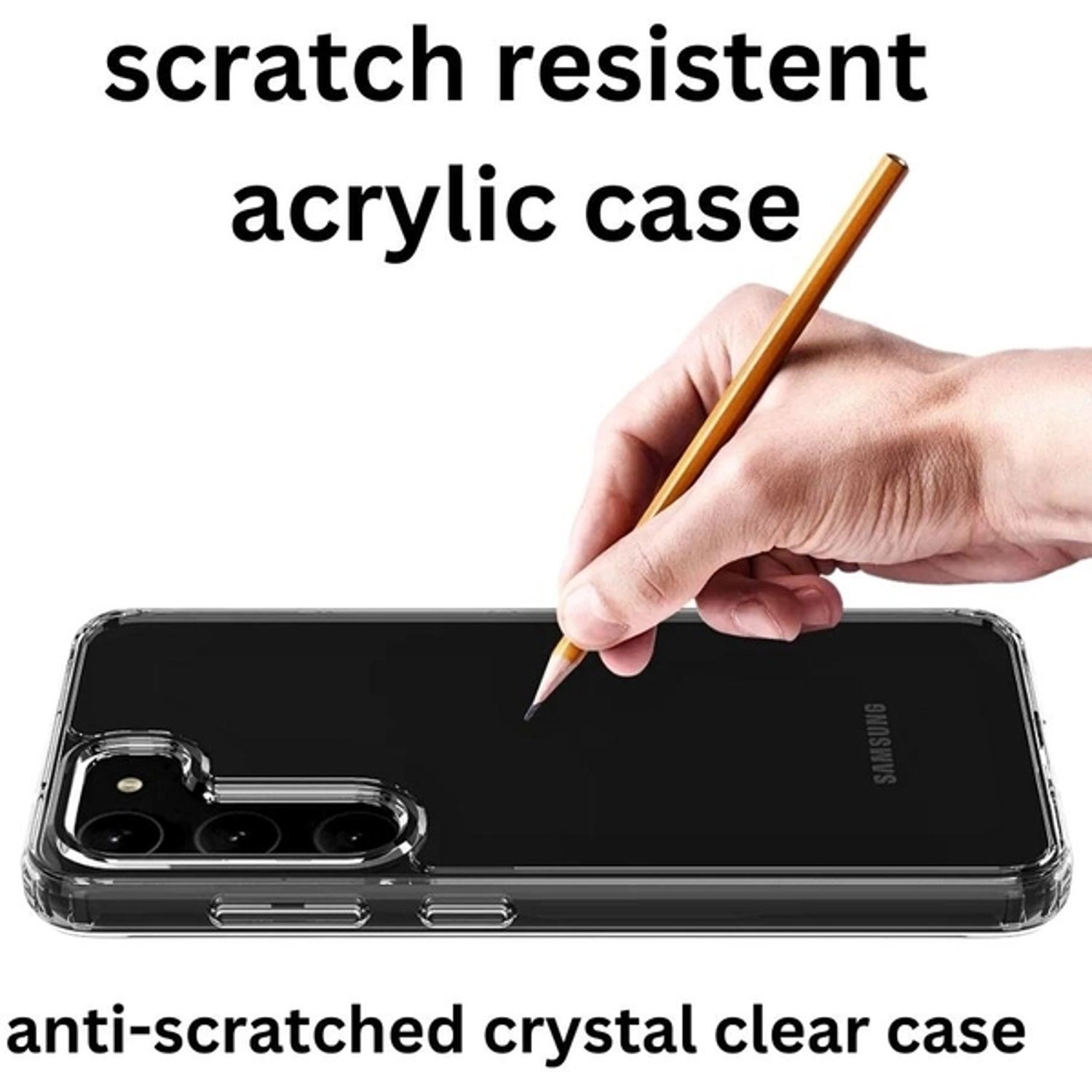 Case Clear with Screen Protector for Samsung Galaxy S23 Plus