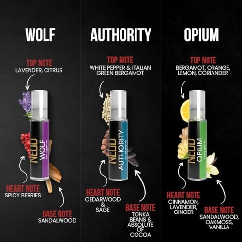 WOLF - Eau de Parfum 10ml + OP1UM - Eau de Parfum 10ml + AUTHORITY - Eau de Parfum 10ml