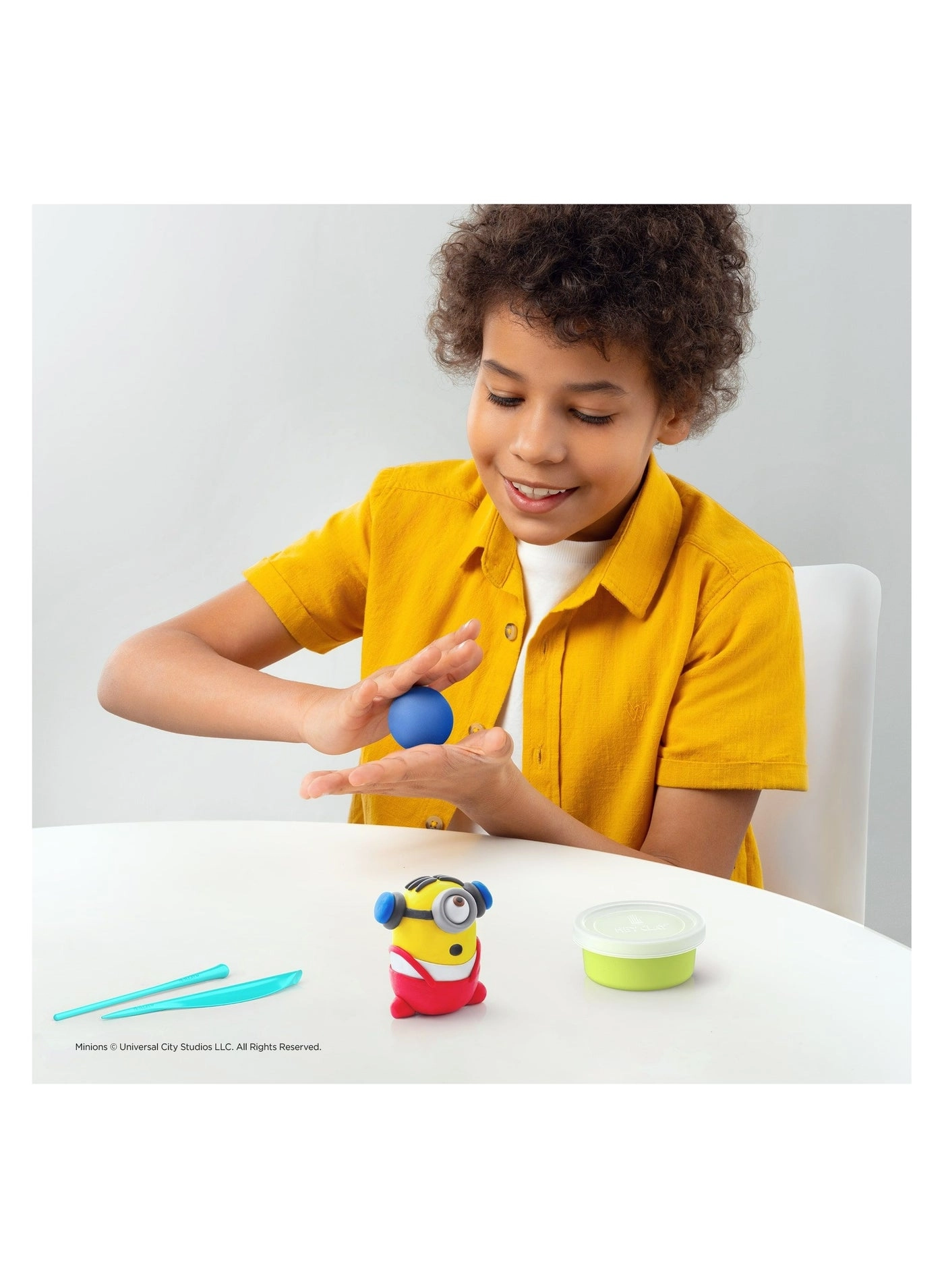 MINIONS Colourful modelling air-dry clay - 3+ years 15 pcs