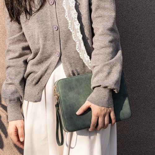 Backgammon Set - Deluxe Leather Green