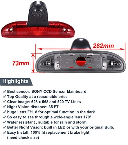 Reversing Camera - Night vision 628 x 586 pixels