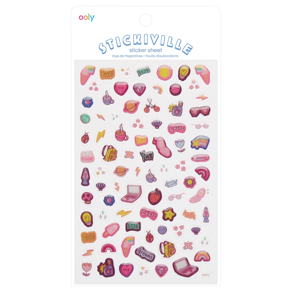 OOLY Stickiville Stickers - Girl Boss 1 sticker sheet