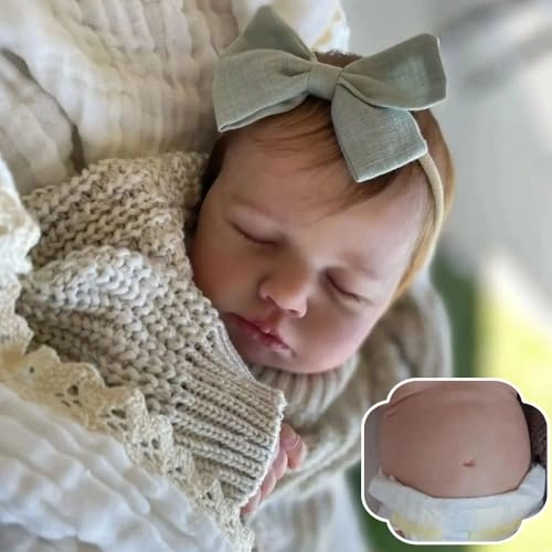 Loulou Reborn Baby Doll - 20 inch Full Body Vinyl Girl Ages 3+