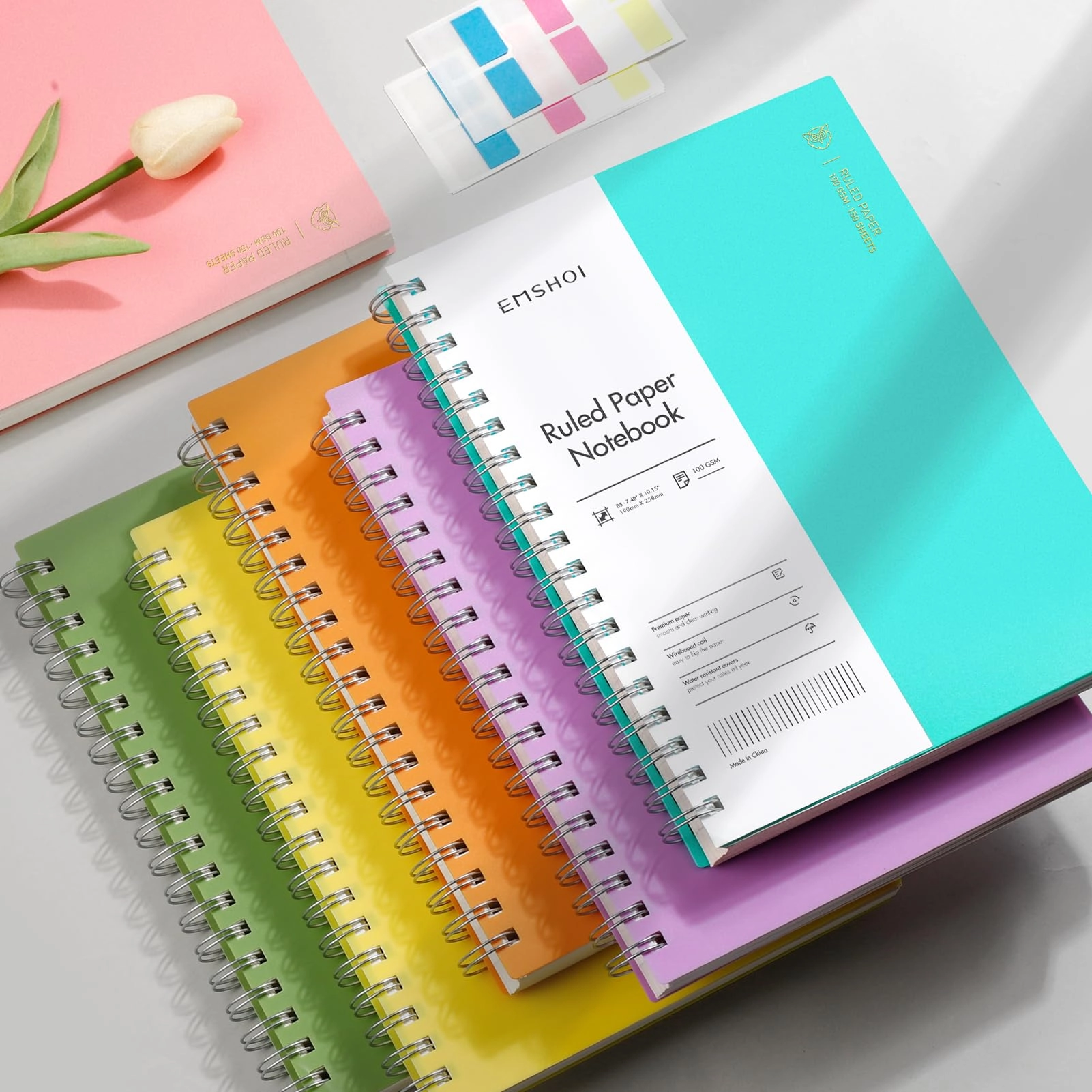 Notebook A5 Spiral - Lined 150 Sheets