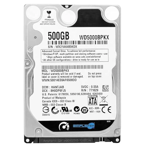 2.5" 7200rpm 16MB SATA 6Gb/s (SIM - ART - 16166) - 500GB