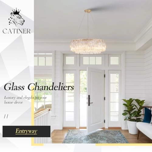 Crystal Glass Round Chandelier