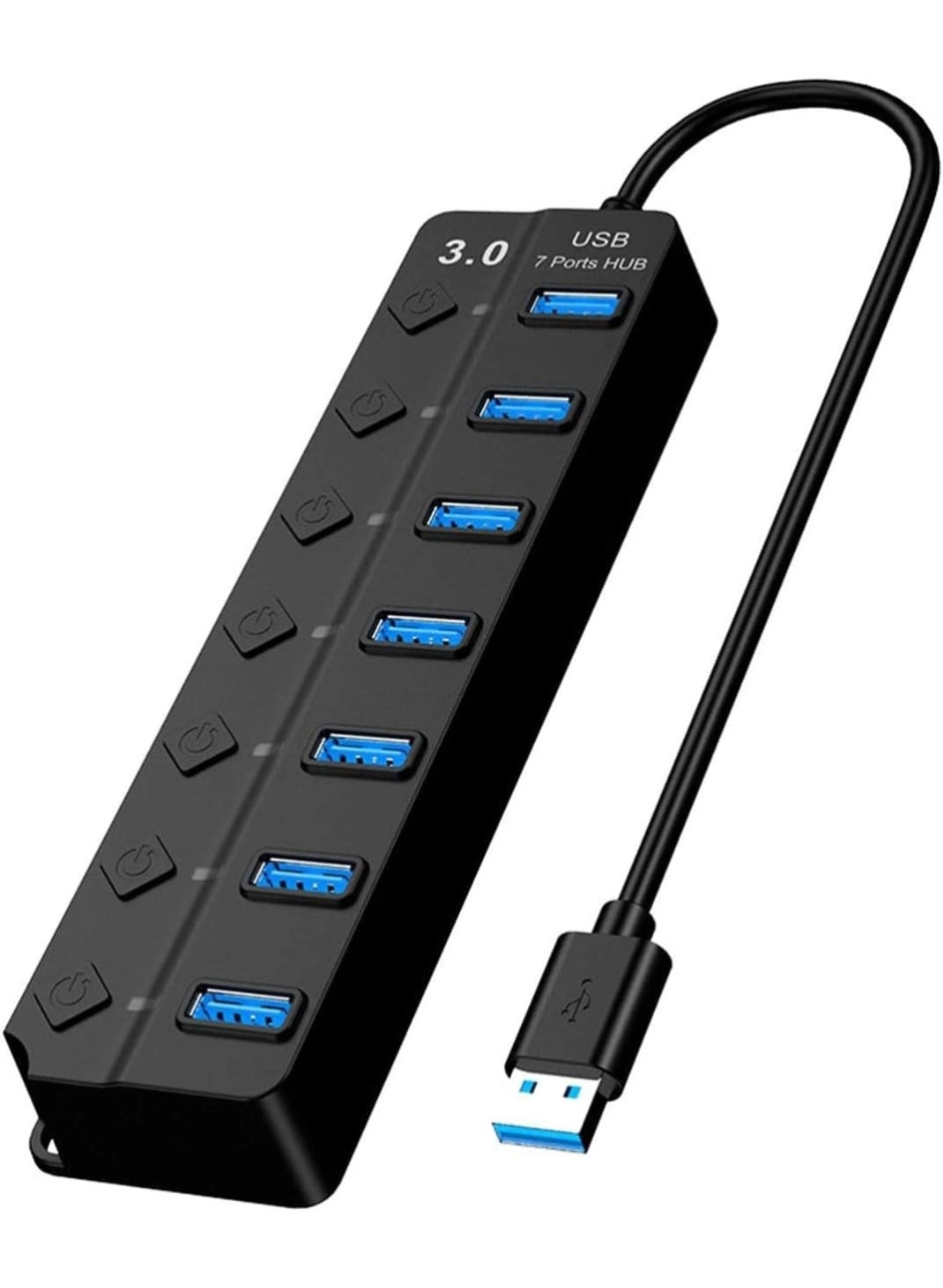 VIUAUAX 7-Port USB 3.0 Hub