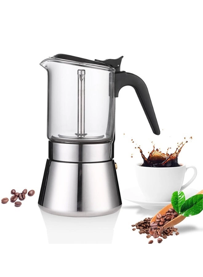 Clear Design Moka Pot - Visible Brewing Chamber