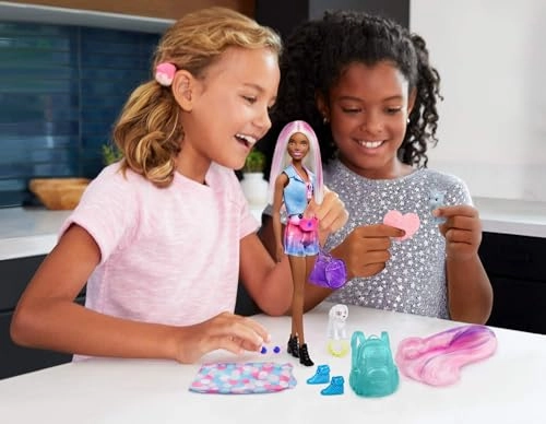 Barbie Color Reveal Doll Set - 25 Surprises 2 Pets Ages 3+