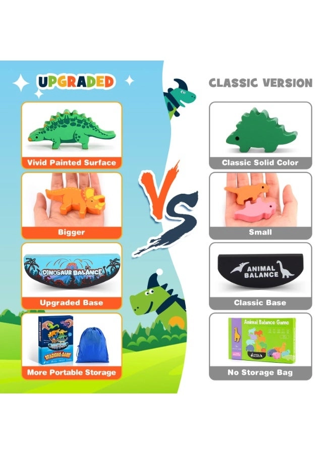 Dinosaur Stacking - Wood multicolour